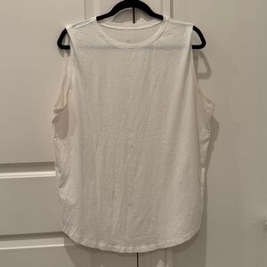 Lululemon Brunswick Muscle Tank Top Size 12 White